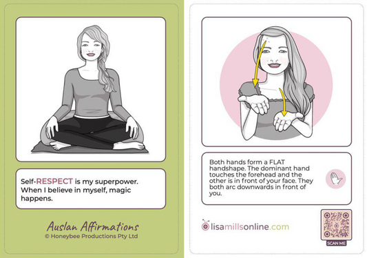 Auslan Affirmation Flashcards