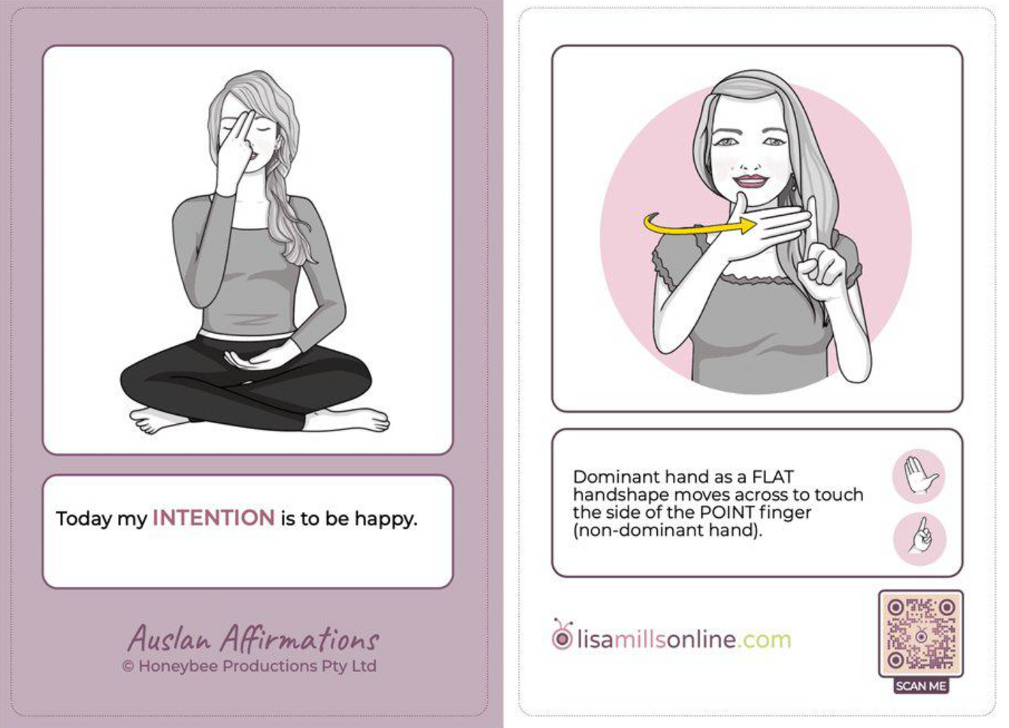 Auslan Affirmation Flashcards