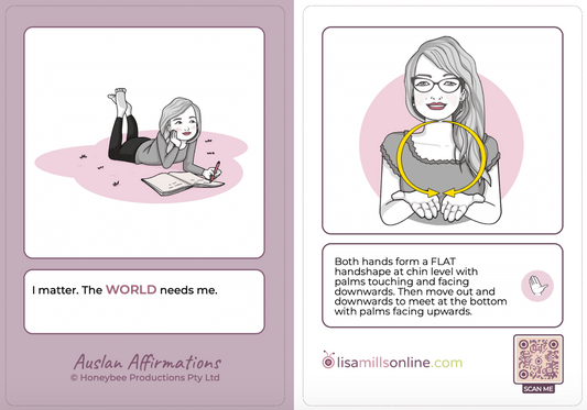 Auslan Affirmation Flashcards