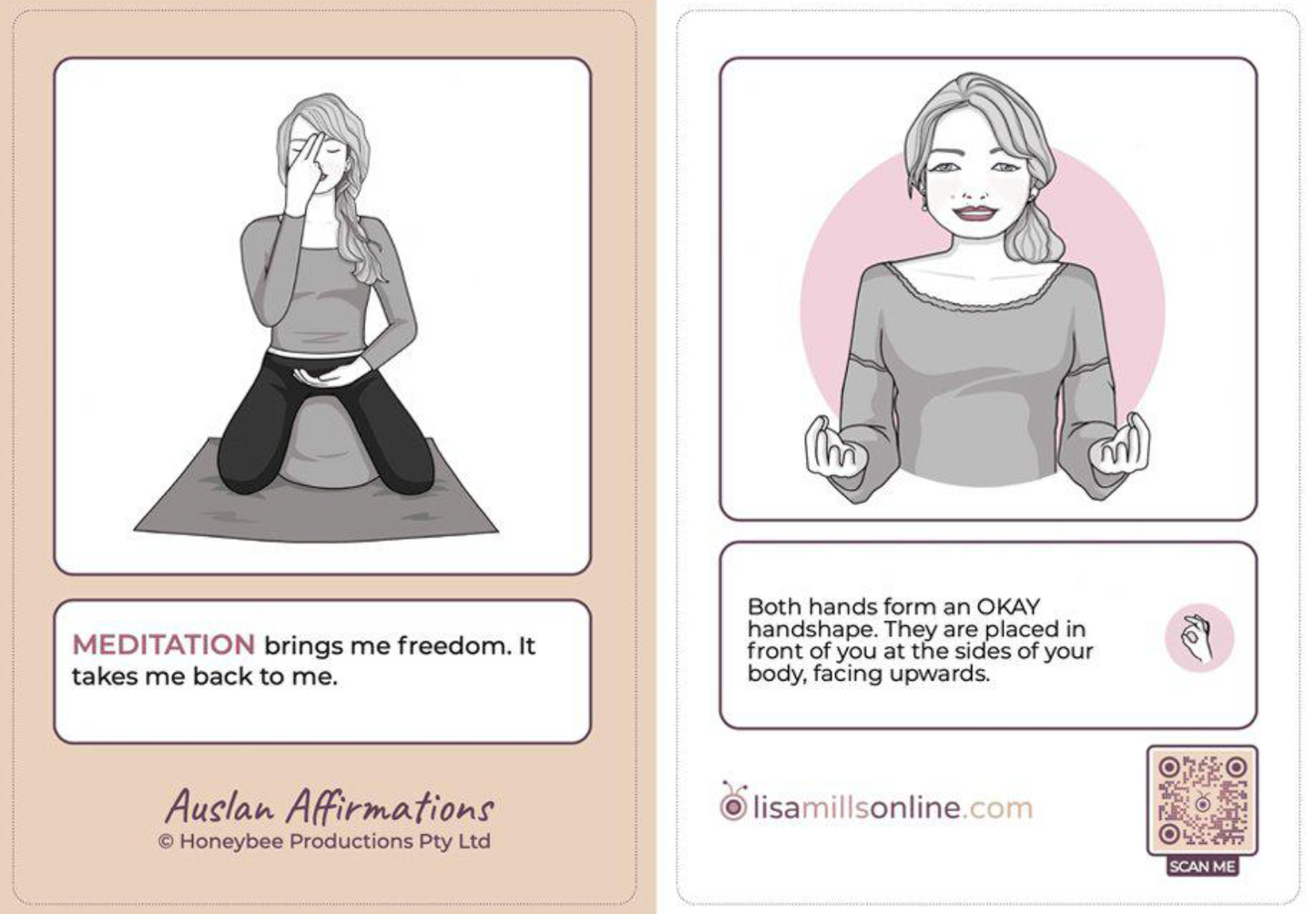 Auslan Affirmation Flashcards