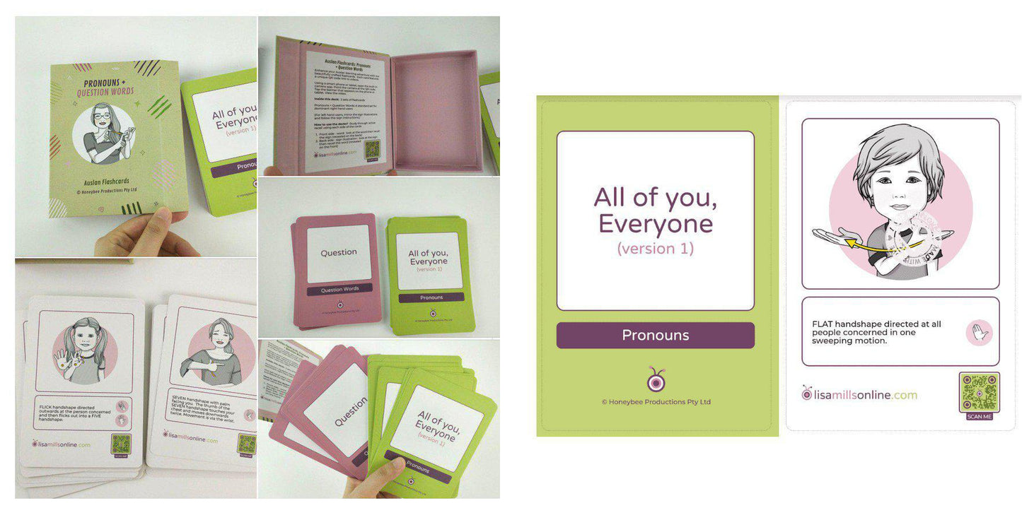 Auslan Starter Signs Bundle: Book + Flashcards
